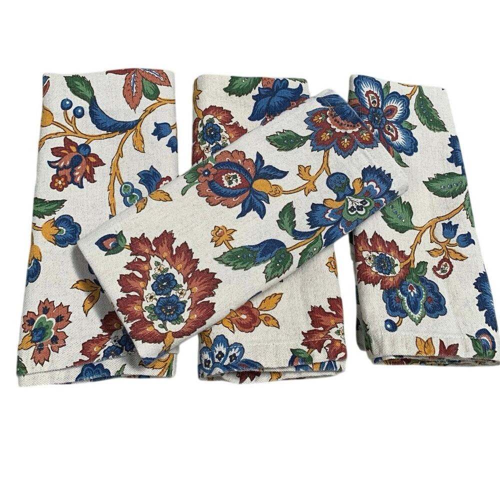 Vintage William Sonoma Cotton/Linen Napkins 20x18 Made in Italy